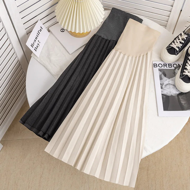 Falda plisada premamá