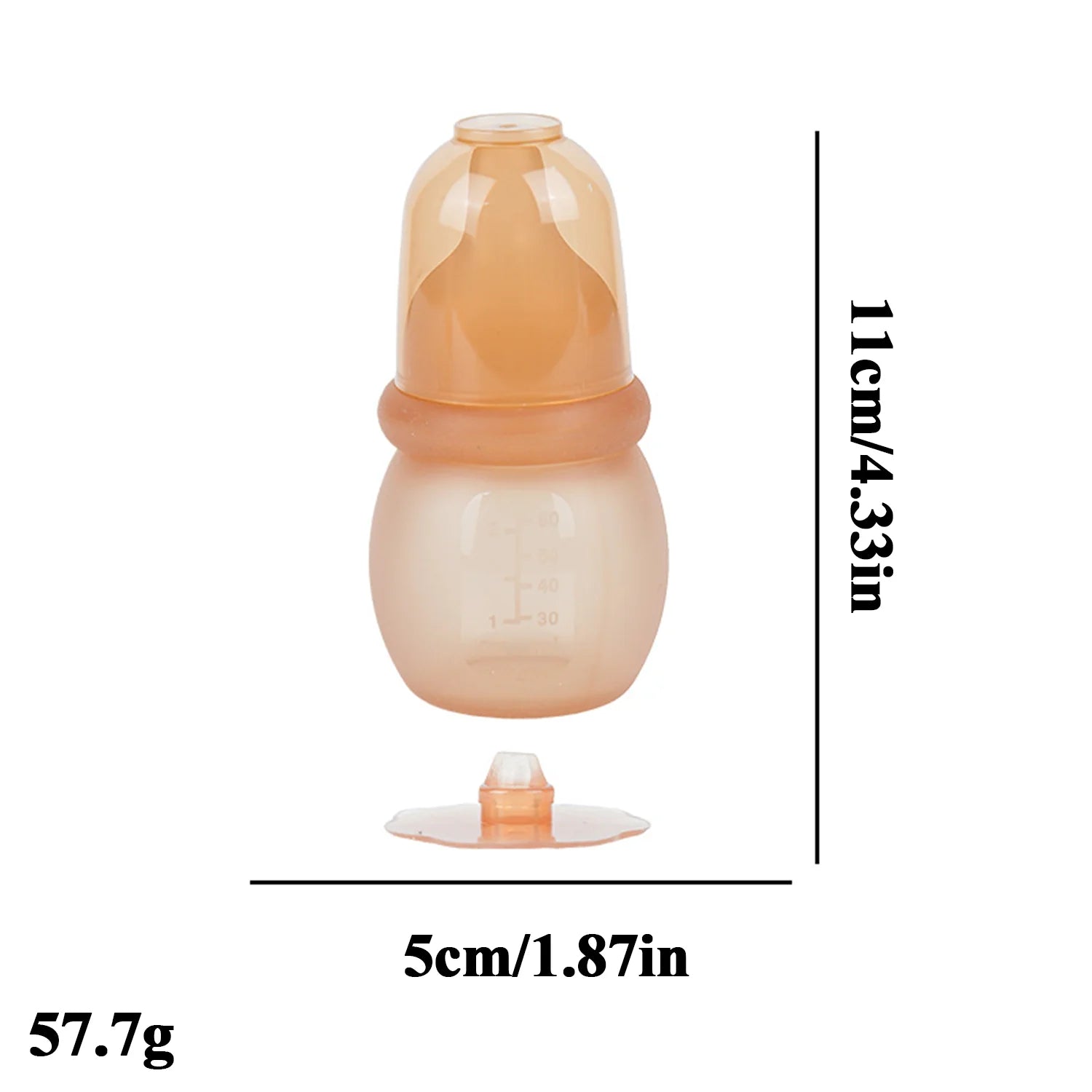 Biberón de silicona recién nacido anticólicos