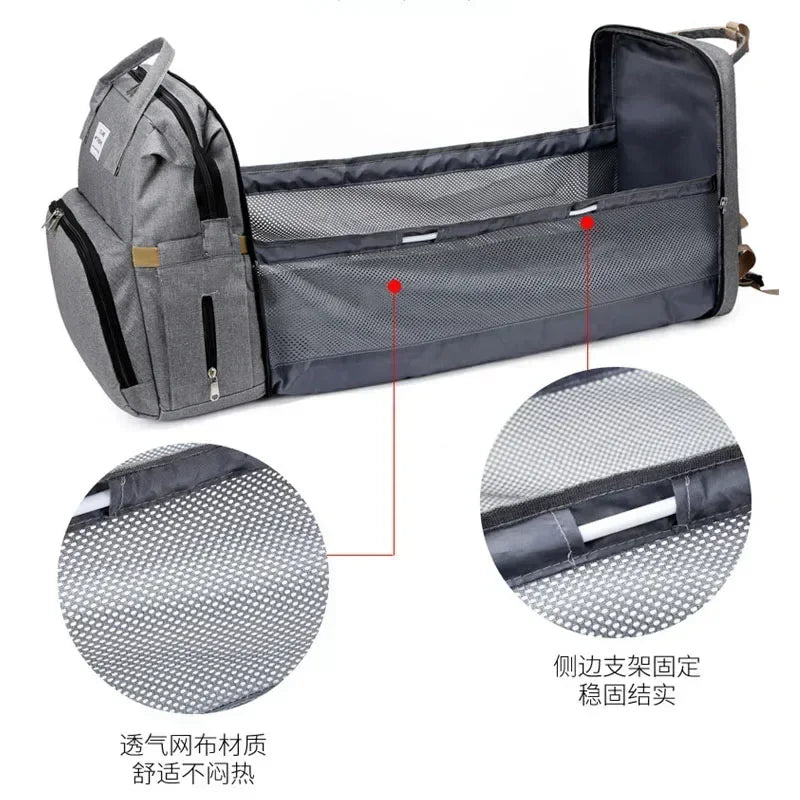 Mochila maternal transformable