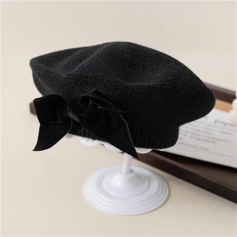 Gorro de niña con lazo