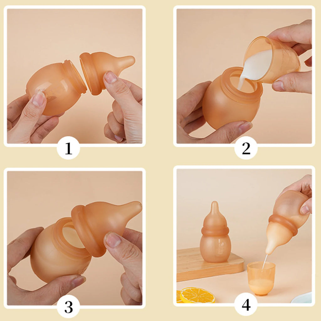 Biberón de silicona recién nacido anticólicos