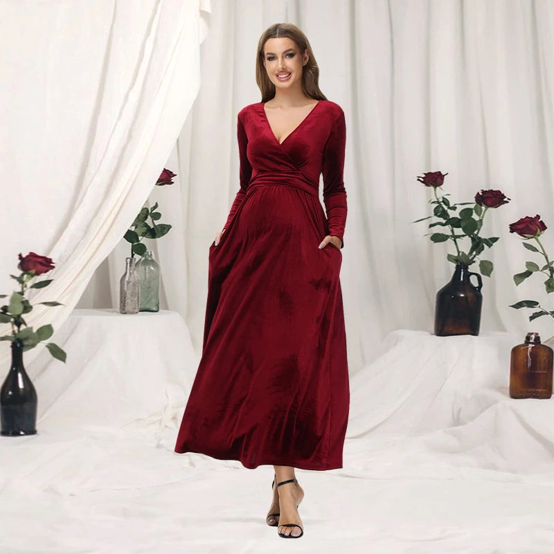 Vestido granate velvet