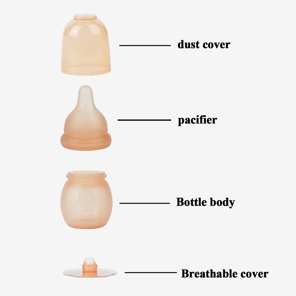 Biberón de silicona recién nacido anticólicos