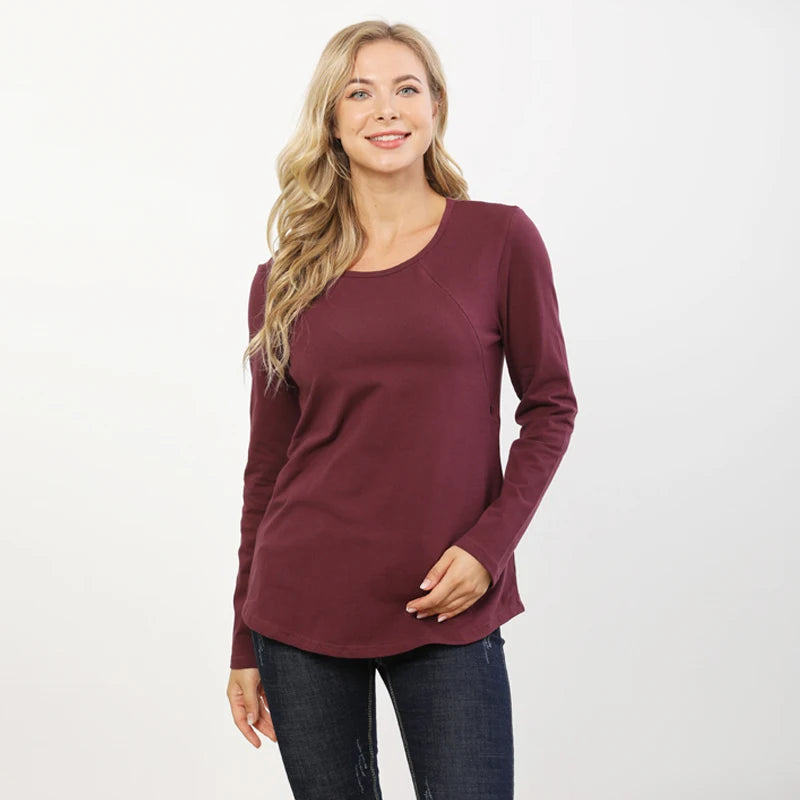 Camiseta para lactancia larga