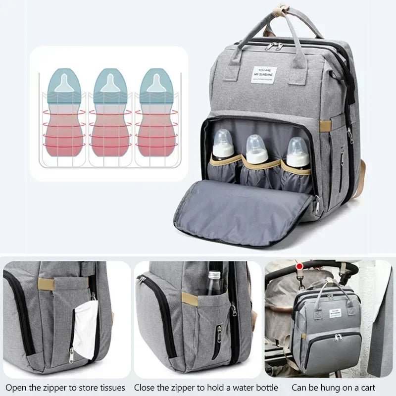 Mochila maternal transformable